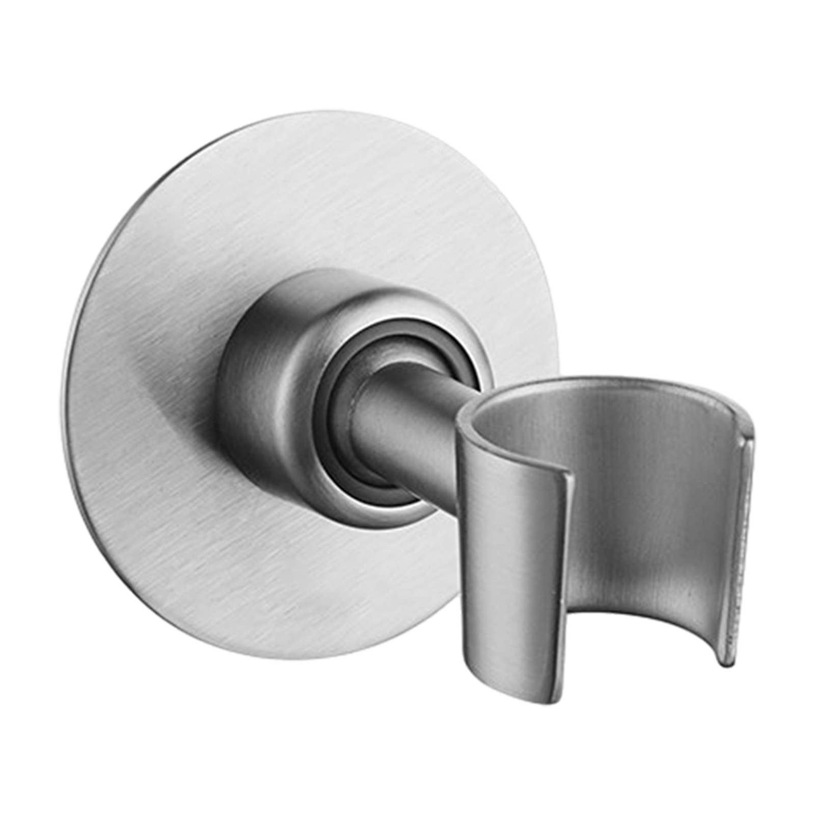 New Stainless Steel No Drill Shower Head Holder Strong Wall Mounting Bracket