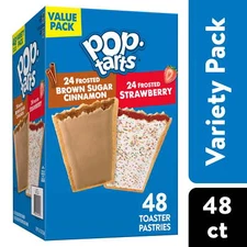 Pop-Tarts Variety Pack Instant Breakfast Toaster Pastries Shelf-Stable Ready Eat
