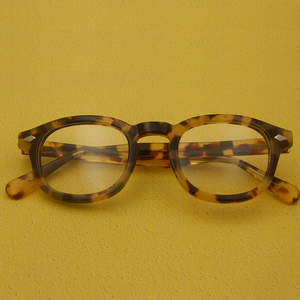 Retro Johnny Depp occhiali da vista da uomo Giallo Tortoise Montatura in  acetato RX Occhiali M/L | eBay