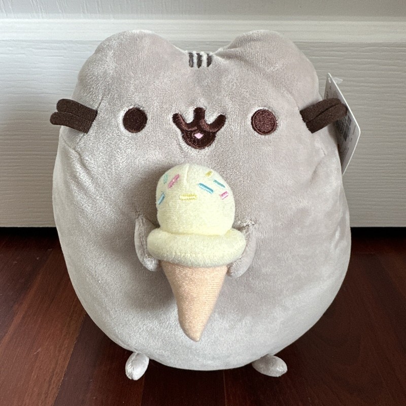 NEW NWT Gund PUSHEEN The Cat Ice Cream Cone Sprinkles Stuffed Animal Plushie Toy
