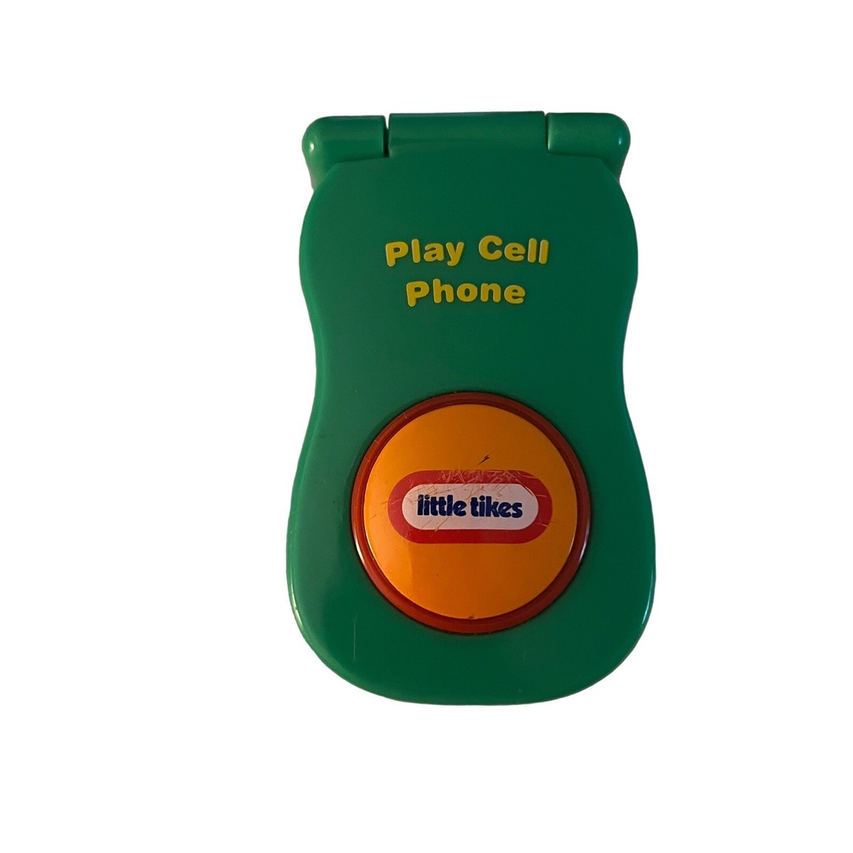LITTLE TIKES Vintage 2006 Green Play Flip Cell Phone Pretend Toy