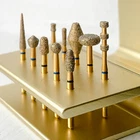 Gold Diamond Dental Burs FG Diatech preparation pack 10pcs
