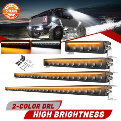 ECE LED Arbeitsscheinwerfer Offroad Flutlicht Spot licht 4x4 SUV Gelb Weiß DRL