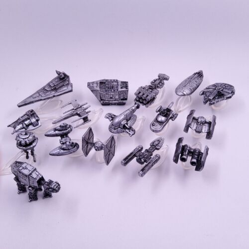 Micro Machines Star Wars Collectors Edition (Silver) 1993-4 Loose Lot of 16