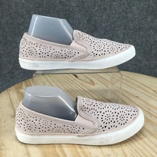 Sperry Top Sider Shoes Womens 7 Seaside Perforated Sneakers STS83504 Beige