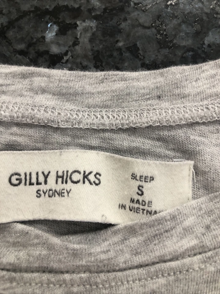 Koala On A Flamingo Pool Float Hollister Small Gray Cropped Shirt Fast Shipping Foto 4 de 4