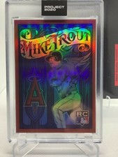 Topps PROJECT 2020 Card 400 RAINBOW FOIL Mike Trout by Mister Cartoon Exclusive