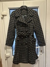 Orla Kiely Wool Checked Coat With Belt