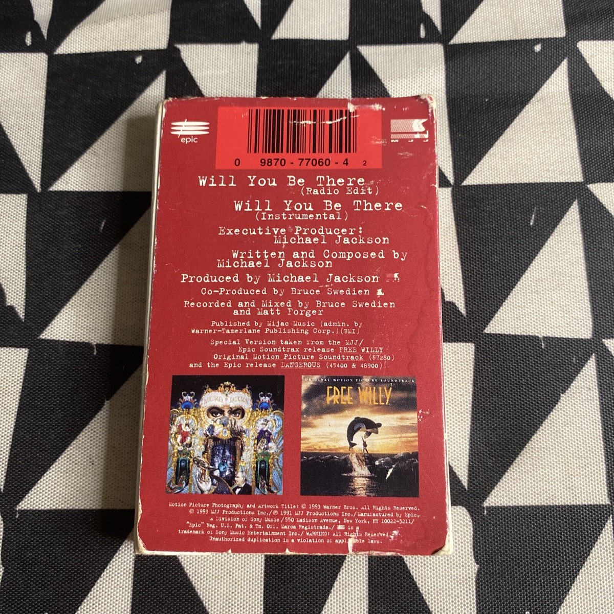 Will You Be There [Single] by Michael Jackson (Cassette, Jul-1993