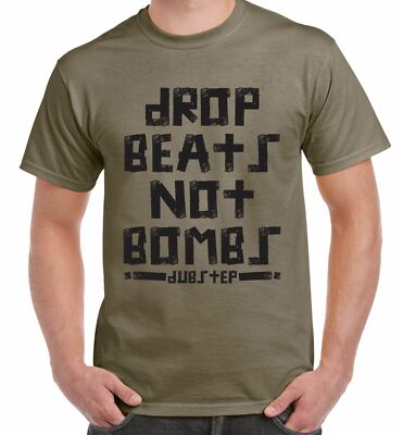 DUBSTEP DROP BEATS NOT BOMBS HERREN T-SHIRT - Dub Step Drum & Bass Rave