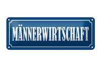 Blechschild Hinweis 27X10 Cm MäNnerwirtschaft Wanddeko Deko Schild Tin Sign