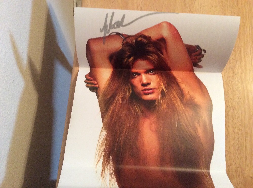 Autografato Polvere Giacca Poster 18 E Life Su Pattino Fila Di Sebastian Bach