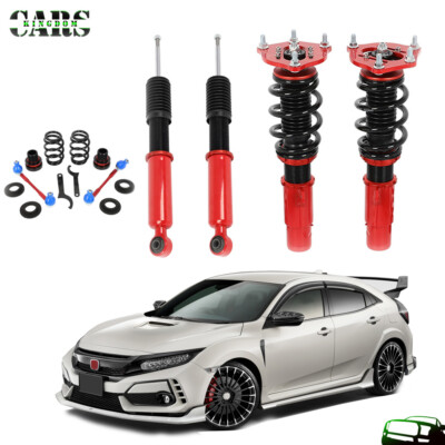 Full Coilovers Suspension Kit For Honda Civic 16-21 FK Adj Height Shocks Struts