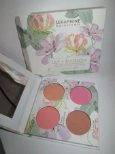 Seraphine Botanicals Lily + Blossom Lily Infused BLUSH Palette 4 Colors FS NIB