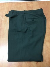 Vintage 1986 Men  s Polyester Wool Serge Trousers AG 344 Class 6 30w x 29 Green