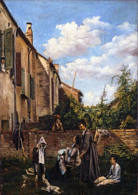 GIOVANNI BOLDINI ARTIST *2X3 FRIDGE MAGNET* PAINTER COURTYARD PORTRAIT SWISH ART