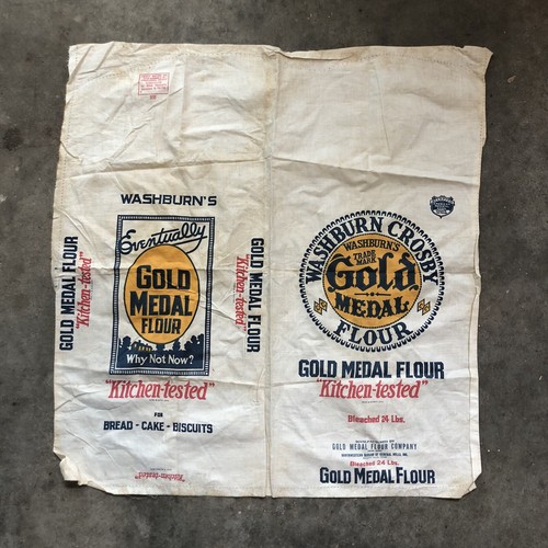 flour in cloth bags