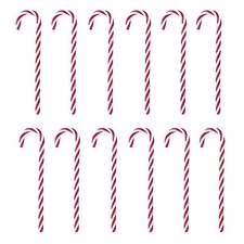 Christmas Tree Decoration 12 Pack Twisted Candy Canes 18cm