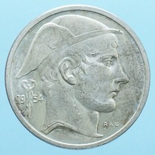 BELGIO BALDOVINO 50 FRANCHI 1954 MONETA ARGENTO CURRENCY RARE COIN NUMISMATICA