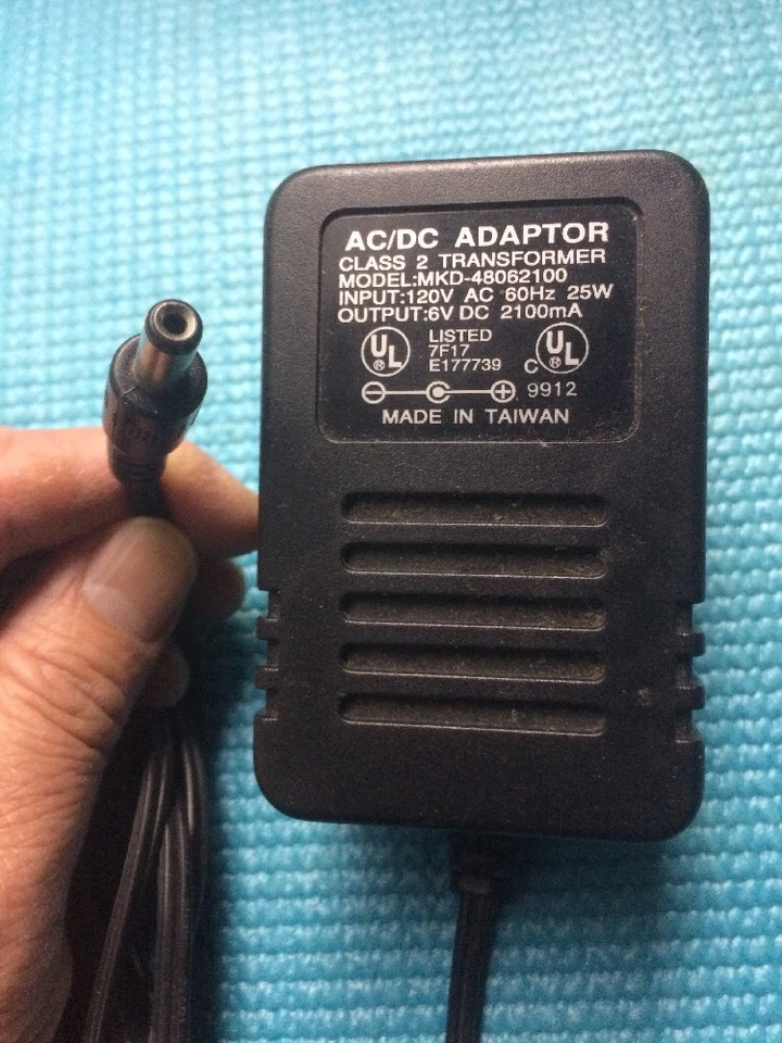 AC/DC Adaptor Class 2 Transformer MKD-48062100 6V  DC 2100mA Black Power Supply - Image 2 of 4