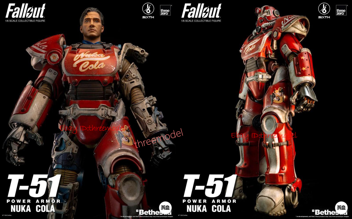 Threezero Fallout T-51 1/6 Nuka Cola Power Armor Action Figure IN