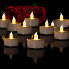 LED Tea Lights For Party Wedding Birthday Gifts And Home Decoration 100 Pack NEW