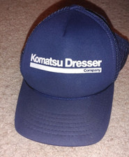 Vintage Komatsu Dresser Mesh Foam Trucker Hat Cap Snapback One Size Sam-Sen