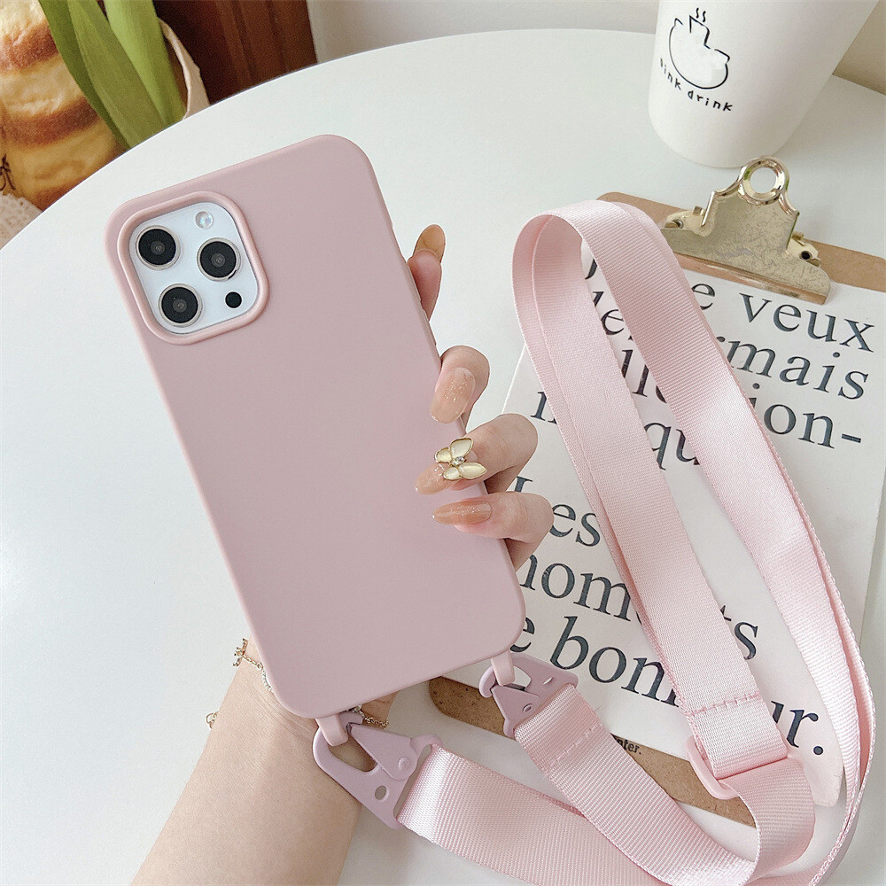 Crossbody Necklace Lanyard Soft Phone Case Cover For iPhone 17 16