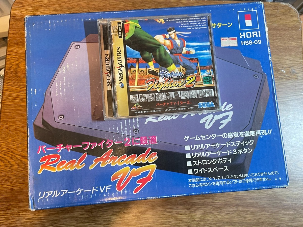 【箱付き】セガサターン専用 リアルアーケードVF HSS-09 HORI Hori Real Arcade VF Stick HSS-09 Sega Saturn Boxed w/Virtua