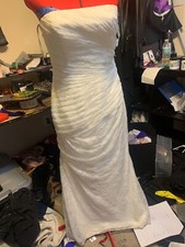Vera Wang Off White Strapless Traditional Vintage Mermaid Wedding Gown  8
