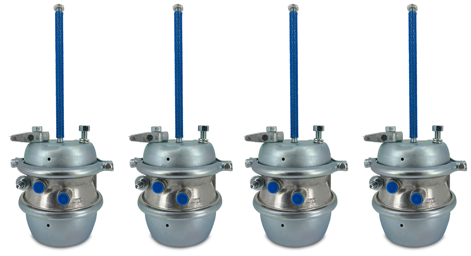 Set of 4 Air Brake Chamber 30/30 Sealed 2.5" / 64 mm Stroke Fully Threaded