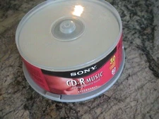 SONY CD-R MUSIC RECORDABLE 30 DISC STORAGE SPINDLE - MODEL 30CRM80LS2