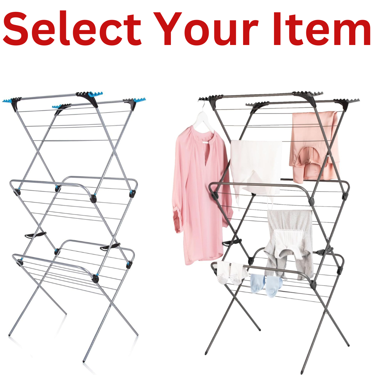 Minky Premium Sure Grip Tier Verso Indoor Airer Stainless Steel