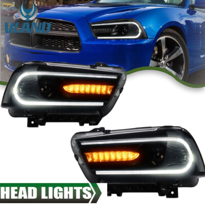 KUAFU LED Headlights Compatible with 2011-2014 Dodge Charger