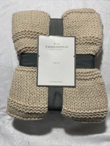 threshold throw blanket knit