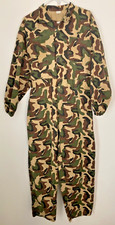 VTG FOREST CAMO Mens LG JUMPSUIT 100 COTTON HUNTING COVERALLS CAMOUFLAGE ZIPPER