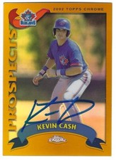 2002 Topps Chrome Baseball Refractor #672 Kevin Cash IP autograph signed card