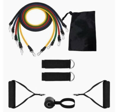 Resistance band set for Home Gym/Exercise 11 pieces