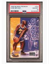 1996 SkyBox Premium Kobe Bryant Rookie RC #203 PSA 10 GEM MINT NBA Card. rookie card picture