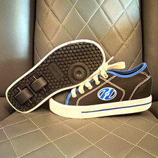 Heelys Youth 1 Unisex Lace-Up Roller Shoes Black Blue White Medium Width Size 13