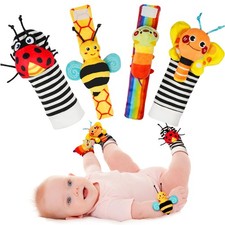 Baby Wrist Rattle Socks Foot Finder Set