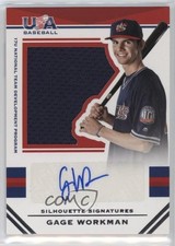 2017 Panini USA Baseball Stars & Stripes Jersey 48/49 Gage Workman Auto 0i76