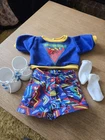 Vintage Cabbage Patch Kid transitional blue boys outfit and shoes