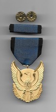 THE FOUR CHAPLAINS COMMEMORATIVE MEDAL #206 WITH RIBBON BAR