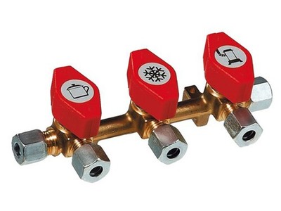Talamex Manifold Block 2 Outlets with 8mm RVS x 8mm RVS 90500540