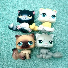 Hasbro LPS Littlest Pet Shop Lot Persian Cats Halloween Black 22 82 207 435