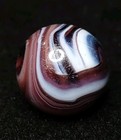 .72" Purple Transitional Swirl SLAG Glass Onyx Christensen / MFC Vintage Marble  — photo 3
