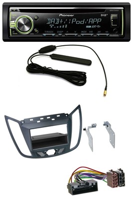 Pioneer MP3 USB CD DAB AUX Car Stereo for Ford C-Max / Kuga - Dark Grey