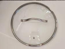 Tempered Glass Pot Lid Replacement for Cookware Vented Inside Rim 11 5/8"