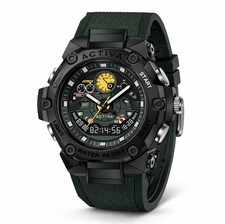 Activa X Invicta Mens Black & Green Digital 55mm Watch 50m Wtr/Res ACW8092-002